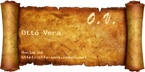 Ottó Vera névjegykártya
